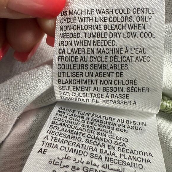 Karen Scott Womens Stripe Boat Neck Elbow Sleeve Top Olive Sprig Petite Pet - Picture 7 of 7